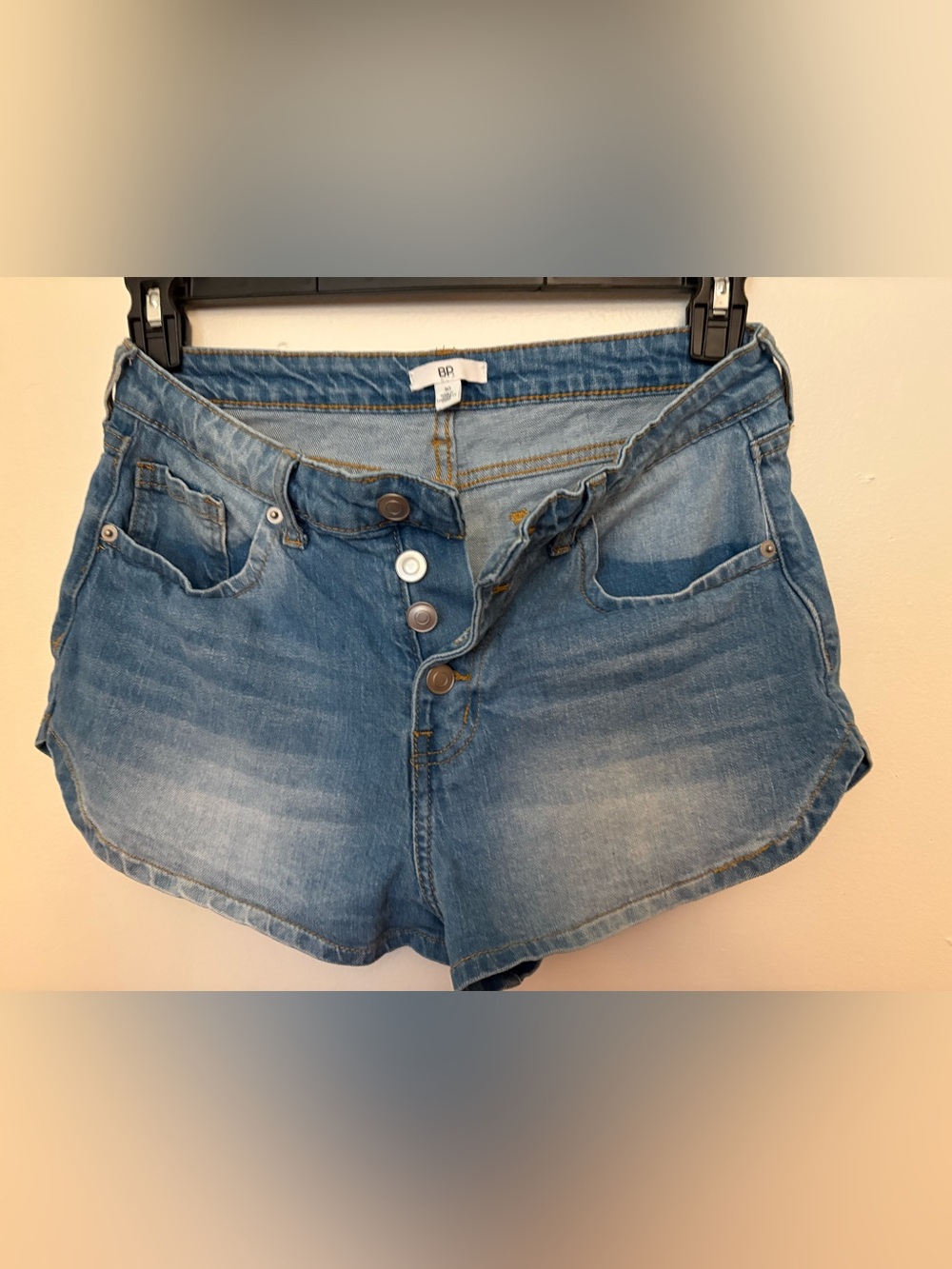 BP. Nordstrom blue button jean shorts